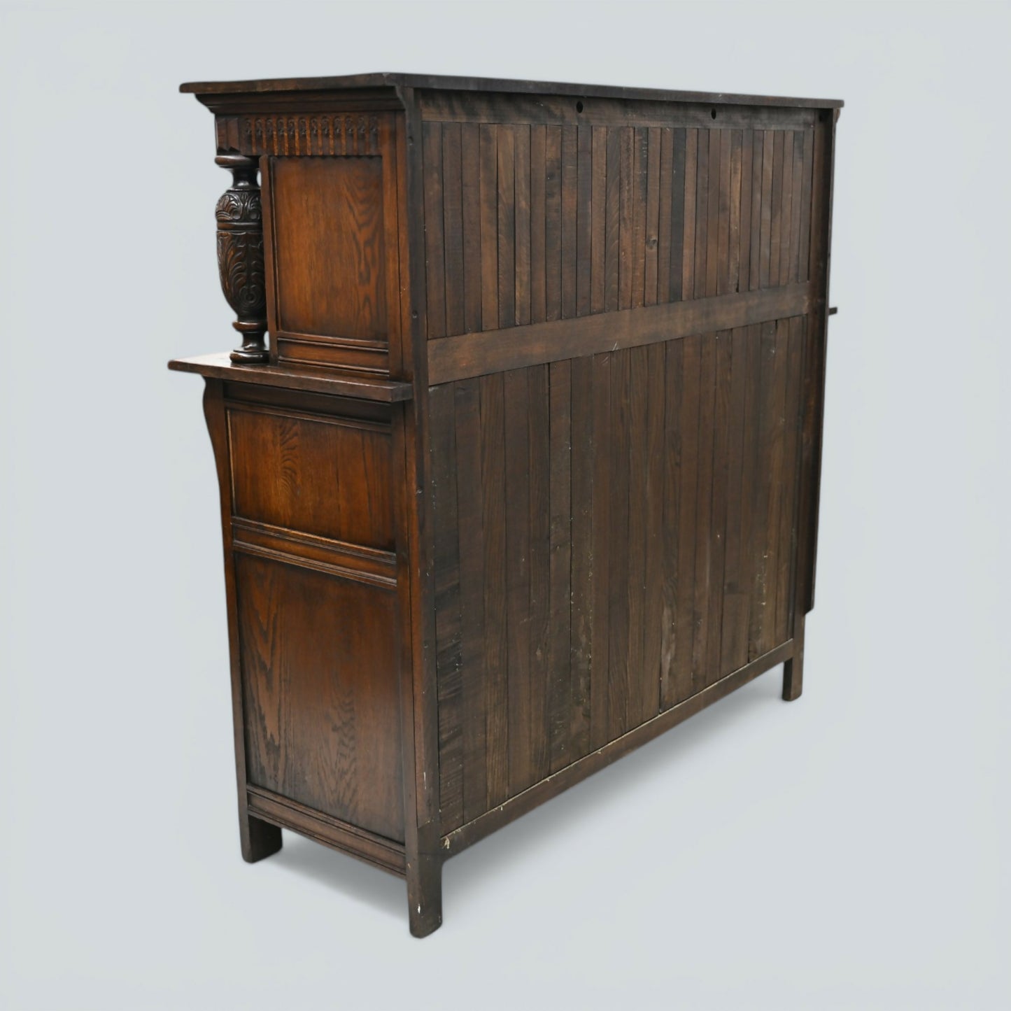 Oak Court Cupboard Buffett Sideboard By Skull (Ercol) Vintage FREE UK Delivery