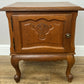 Pair of Bedside Tables Vintage French Louis Oak Nightstands Cabinets LOT 6219