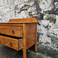 Vintage Oak Chest Of Drawers: Tallboy Cabinet Two Drawer