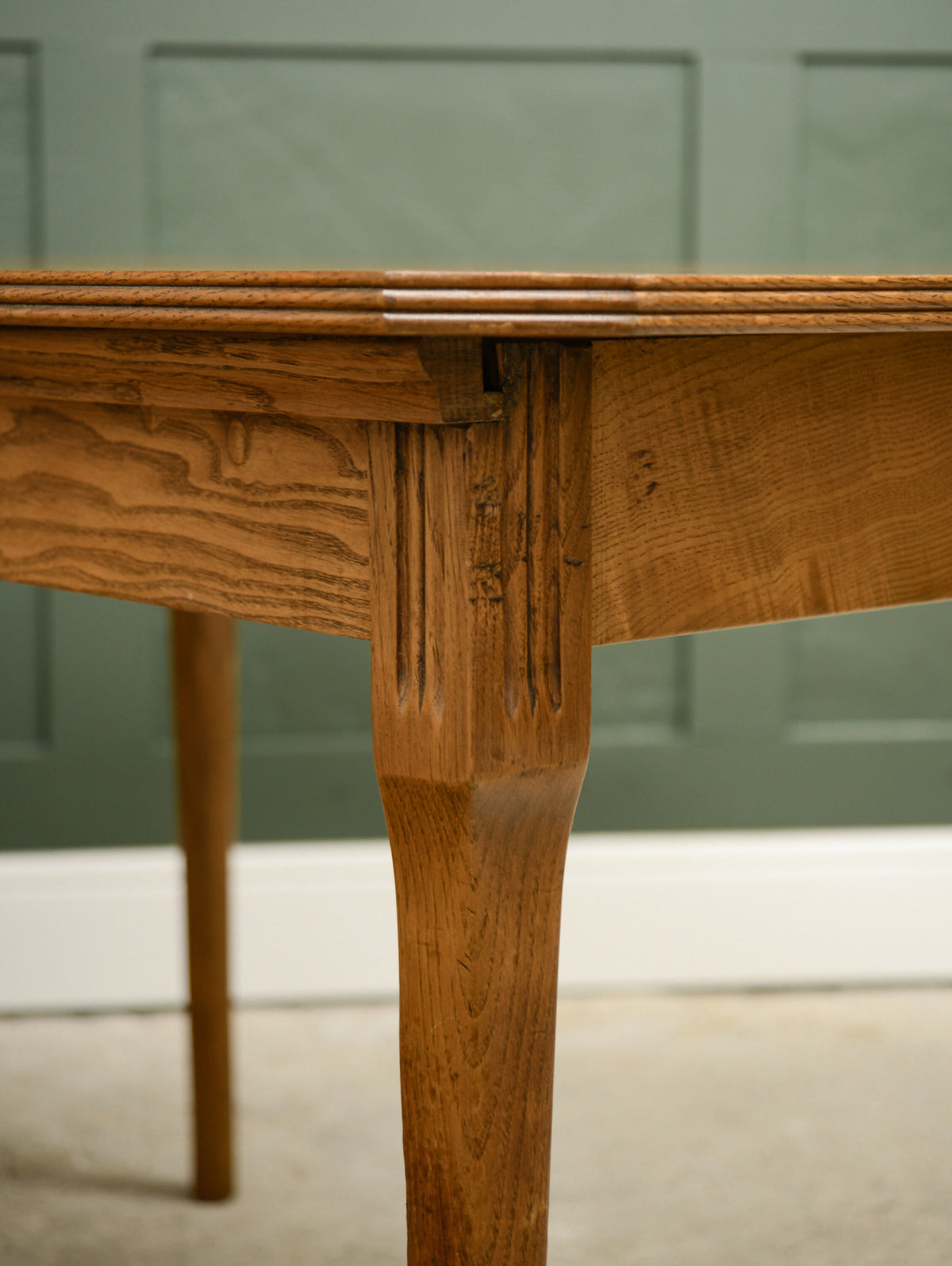 Mid Century Oak Extending Dining Table by Strongbow Furniture