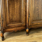 Wardrobe Vintage French Louis XVI Style Four Door Oak Carved Armoire LOT 6454