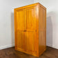 Modern Oak Two Door Wardrobe – Compact Hanging Wardrobe