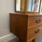 Mid Century G Plan Teak Dressing Table Desk: Vintage Danish Style Vanity Console
