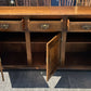 Quality English Distressed Epicormic Ipswich Oak Style Dresser Base Sideboard