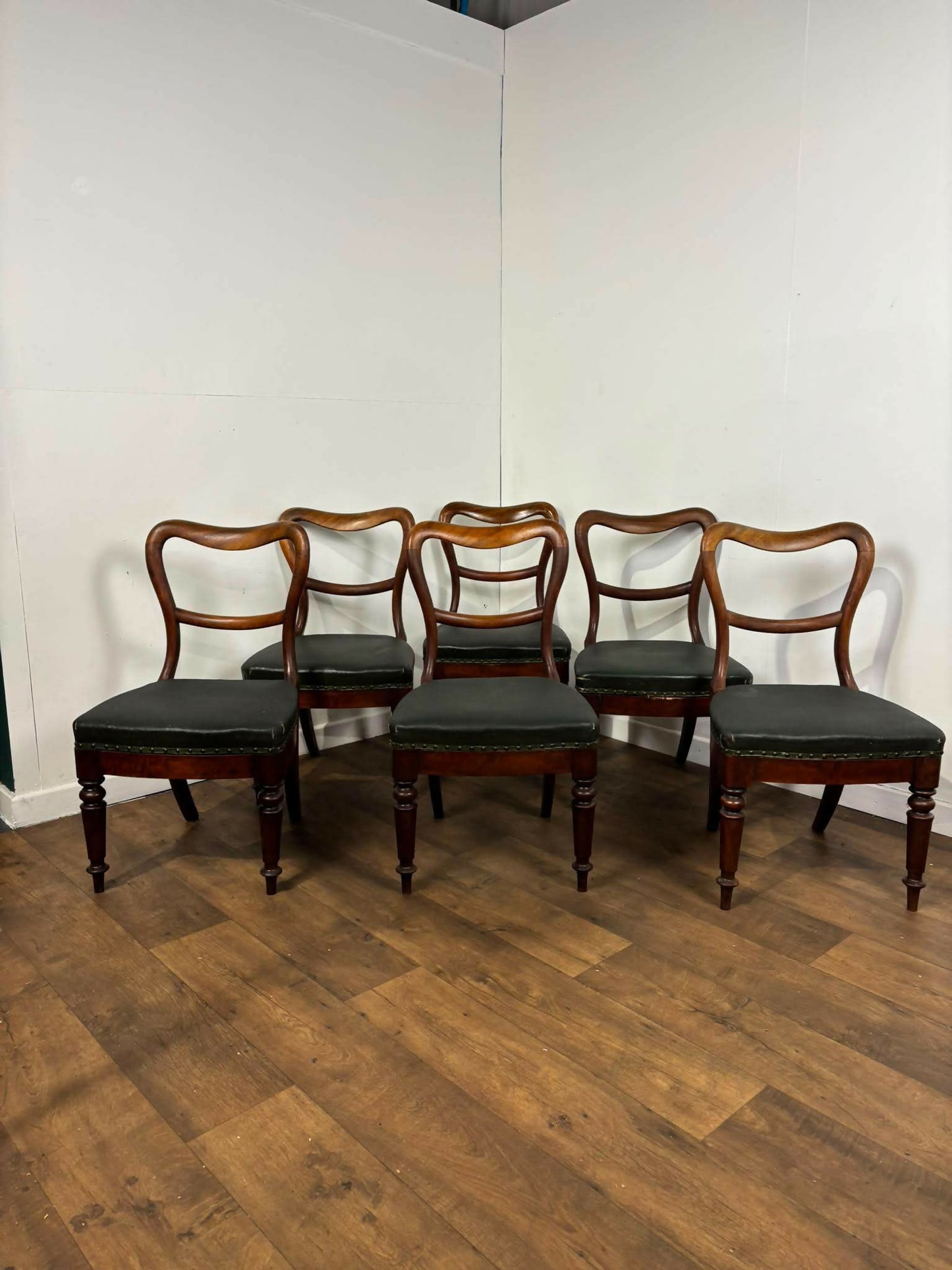 Set of Six Victorian Mahogany Dining Chairs