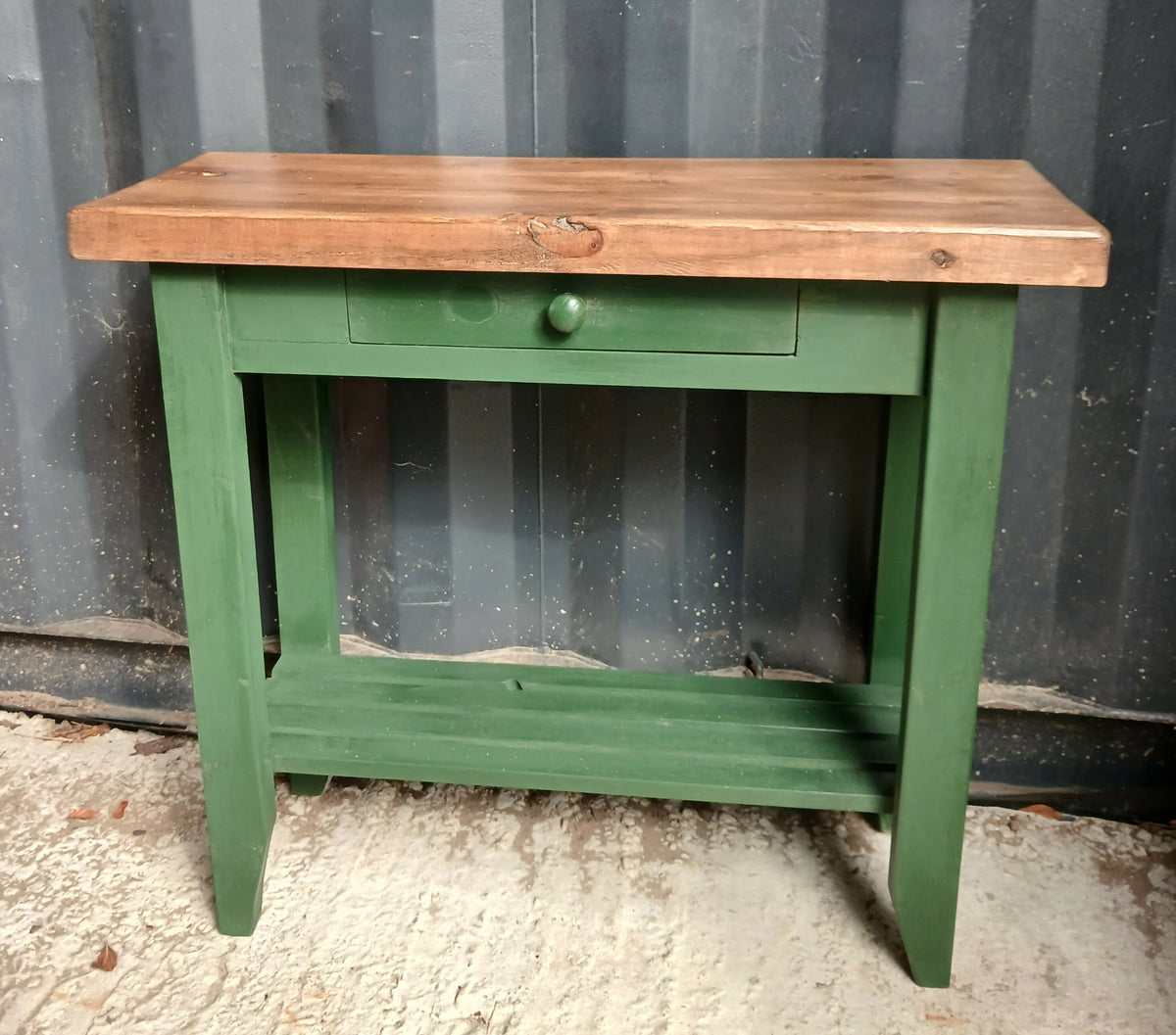 Chunky Pine Side Table