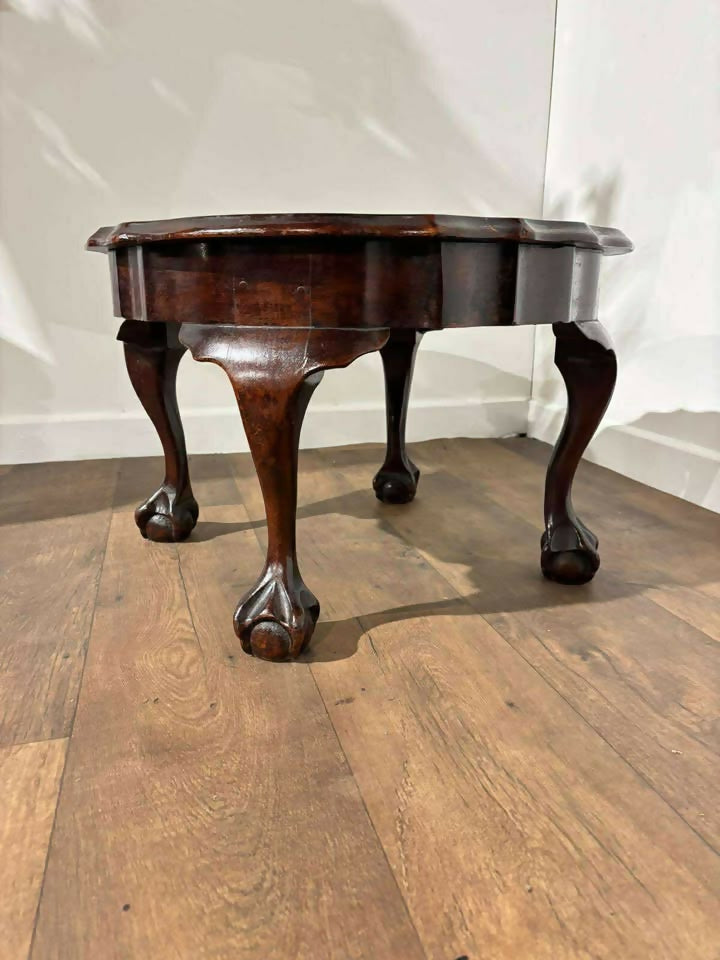 Vintage Mahogany Claw & Ball Coffee Table