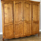 Wardrobe Vintage French Louis XVI Style Oak Four Door Carved Armoire LOT 4979