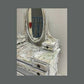 Dressing Table with Mirror, Crackled Effect Spray Technique