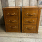 Handmade Bridle Leather Bedside Drawers | His and Hers Set, Hand Dyed in England