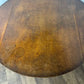 Vintage Round Oak Drop Leaf Dining Table