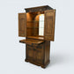 Old Charm Cocktail/Wine Cabinet With Wine Rack For 24 Bottles FREE UK Delivery