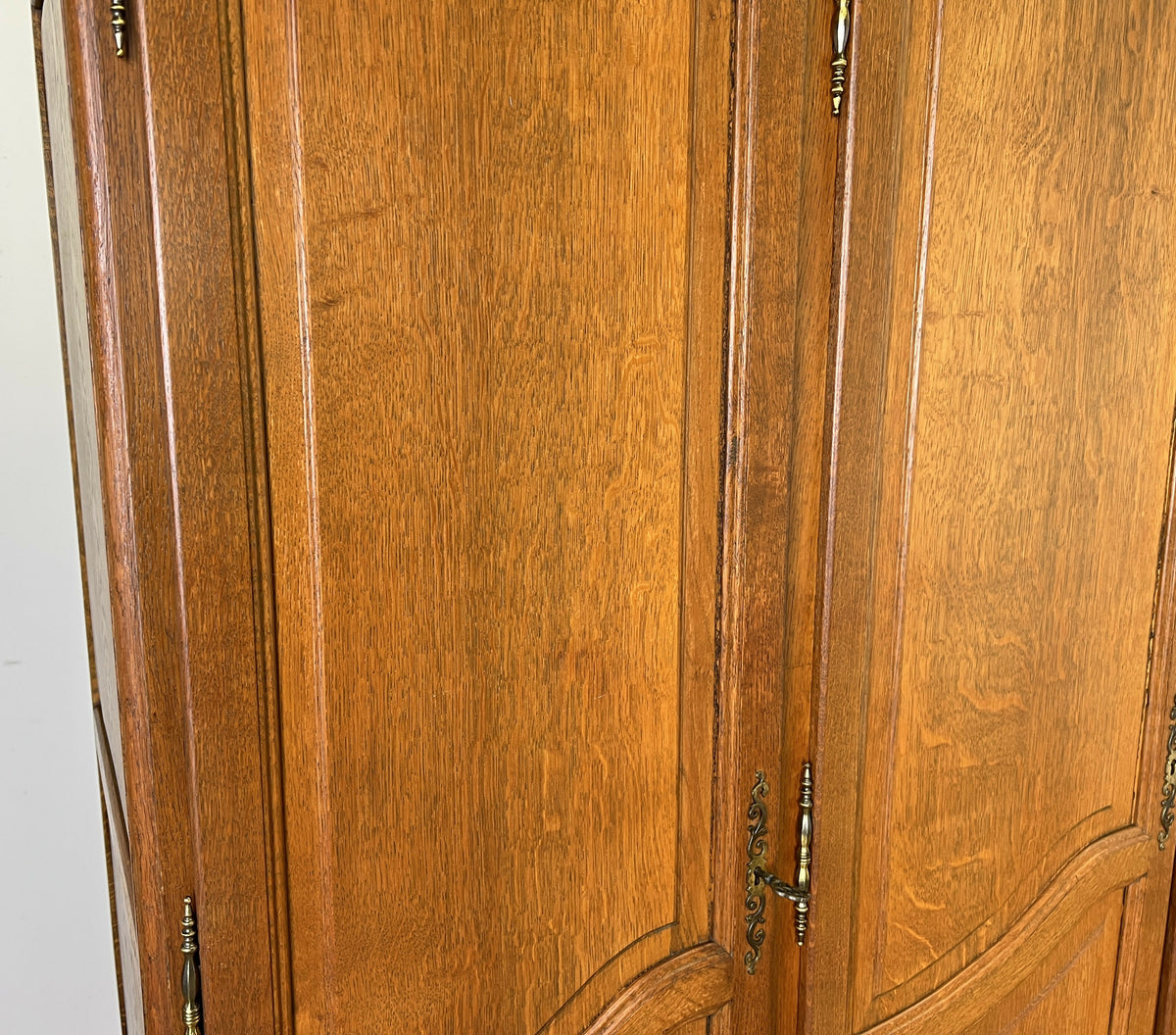 Wardrobe Vintage French Louis XVI Style Oak Four Door Carved Armoire LOT 6500