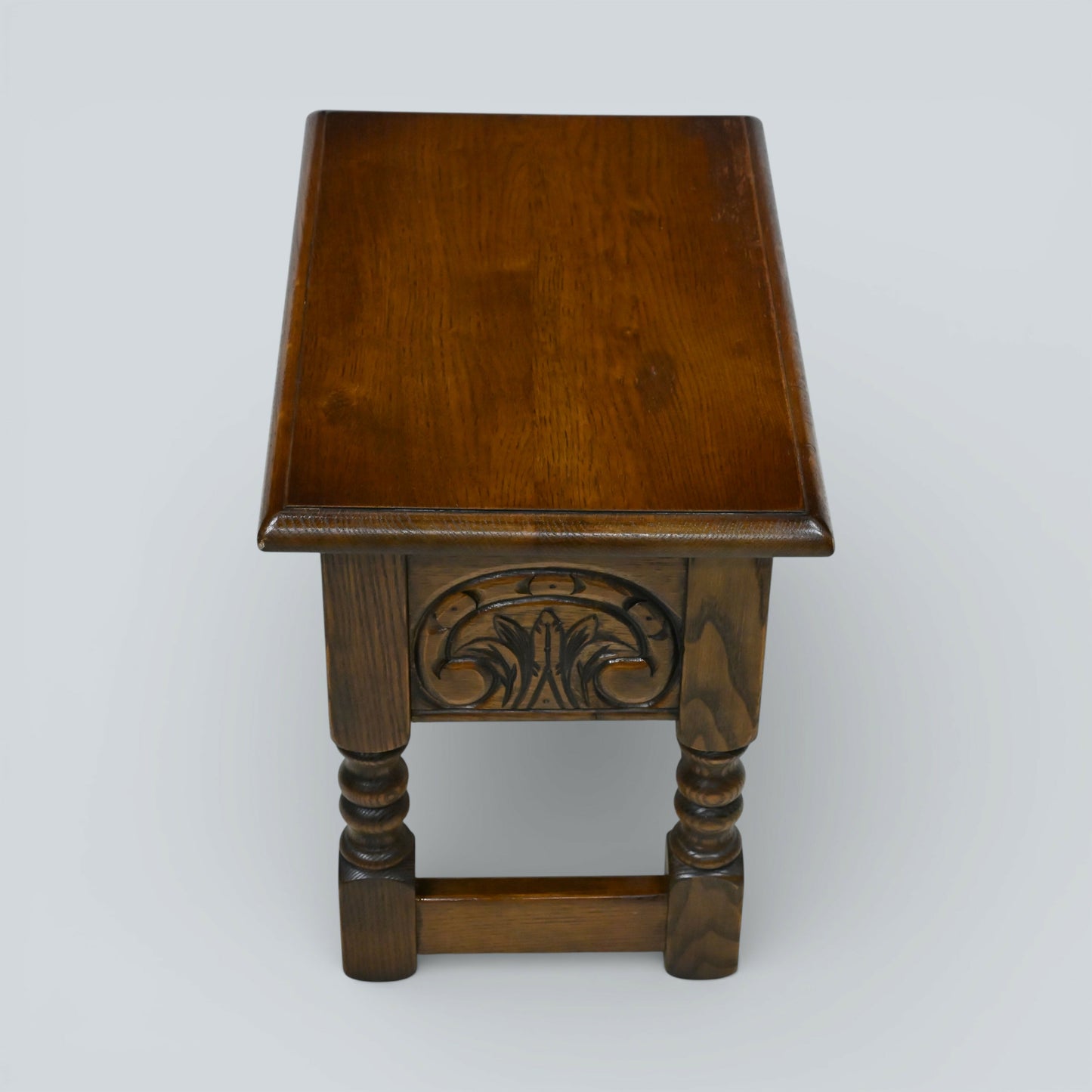 Old Charm Oak Slipper Box Footstool Foot Stool Table Light Oak Free Delivery