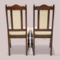 2 Old Charm Dining Chairs Solid Oak Tudor Brown Finish EXC FREE UK Delivery