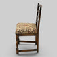 4 Old Charm Oak Dining Chairs Ladderback Tudor Fabric Light Oak FREE UK Delivery