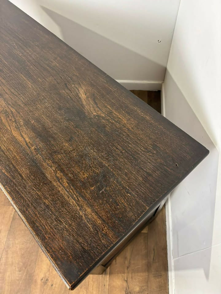 Vintage Dark Oak Sideboard