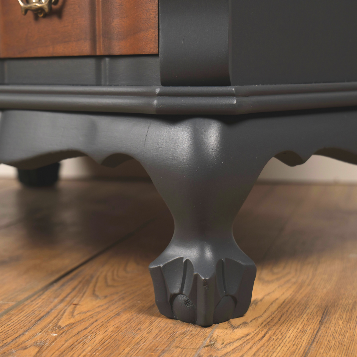 Upcycled Vintage Chest of Drawers | Black & Walnut | South African Furniture