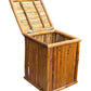 Mid century bamboo and Rattan storage box / side table