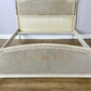 Bed Vintage French King Size Bed Frame Cane Panel Carved Headboard LOT 6410