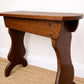 Antique Oak Stool | Rustic Oak Side Table | Vintage Lamp Table | Primitive Wooden Stool