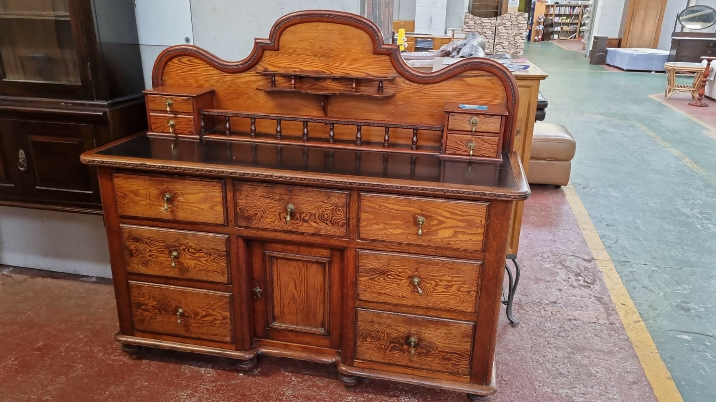 Antique Carved Sideboard / Desk