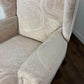 Vintage Style Cream Fabric Wingback Armchair