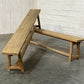 Pair French Oak Dining Benches