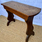 Antique Oak Stool | Rustic Oak Side Table | Vintage Lamp Table | Primitive Wooden Stool