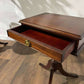 Vintage Reproduction Mahogany Rectangular Tripod Table with Single Drawer