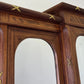 Wardrobe Antique French Style Three Door Inlaid Burr Mirrored Armoire LOT 6163