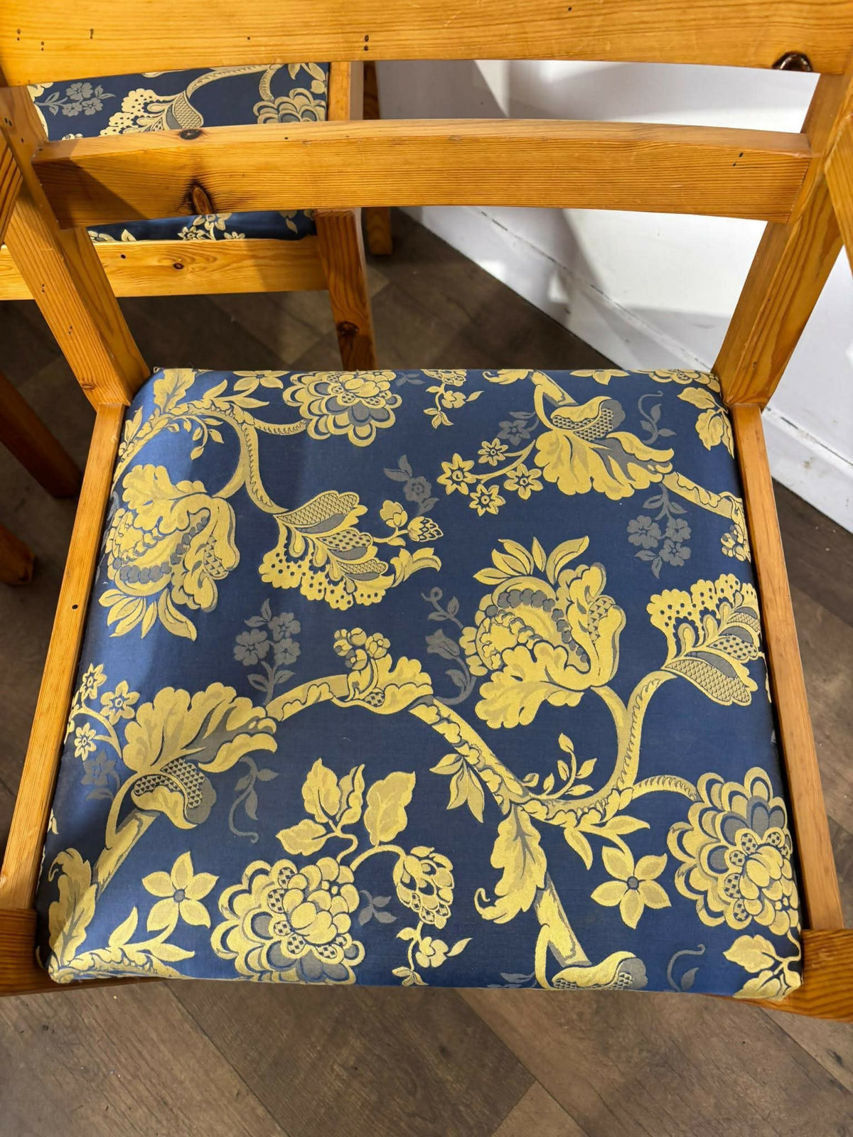 Set Of Six Contemporary Pine Dining Chairs – Including Two Carvers