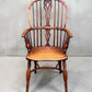 19th Century High Back Yew Wood Windsor Armchair