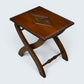 Old Charm Oak Folding Stool Coffee /Side Table FREE UK Delivery
