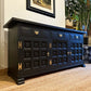 Newly refurbished large solid wood Toledo sideboard black