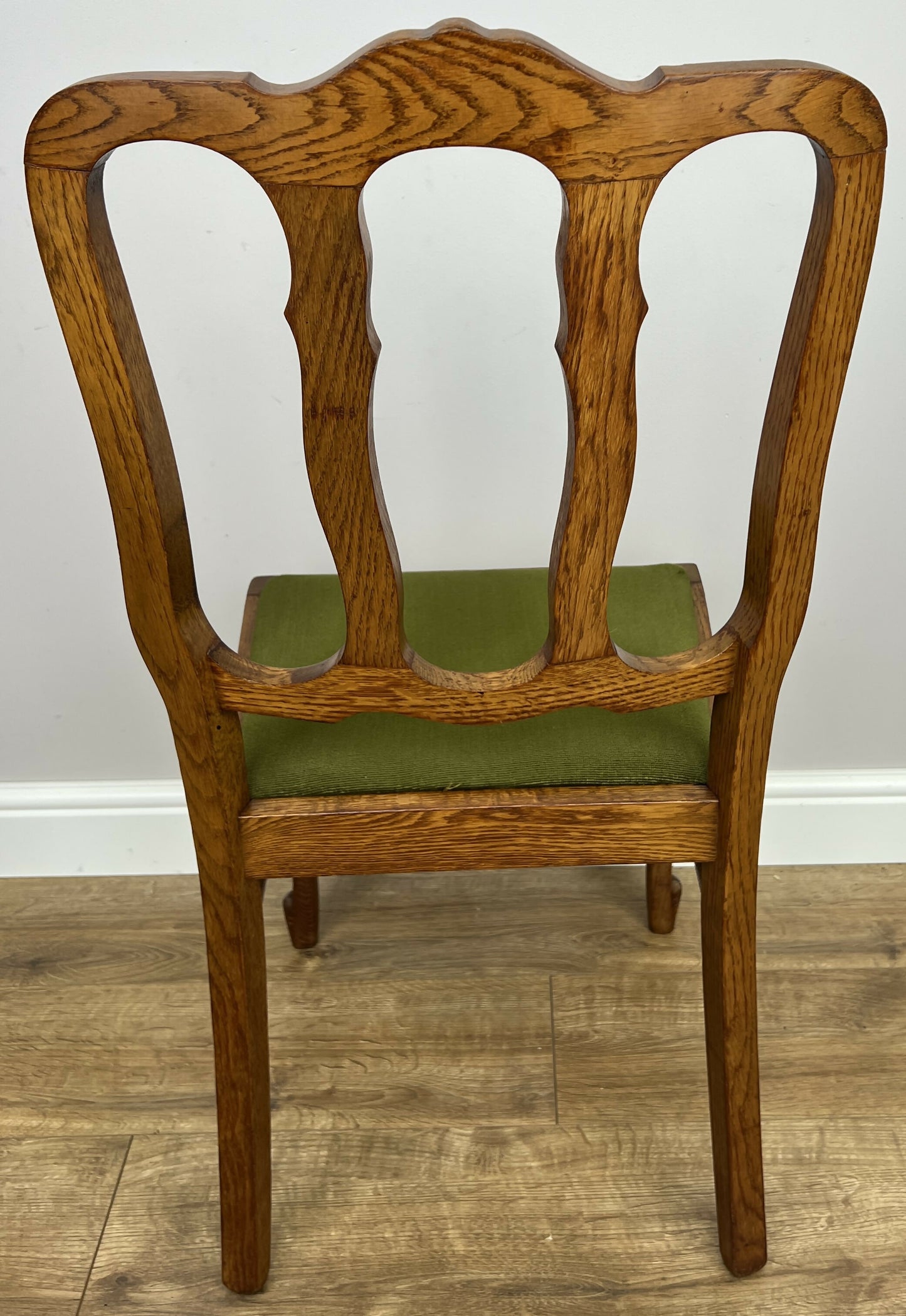 Dining Chairs Vintage French Louis Style Oak Set of 4 Upholstered Seats LOT 6347