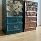 Pair of G - Plan Chest of Drawers - Hand- Painted Botanical Mural