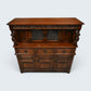 Old Charm Gothic Court Cupboard Buffett Sideboard Light Oak FREE UK Delivery.