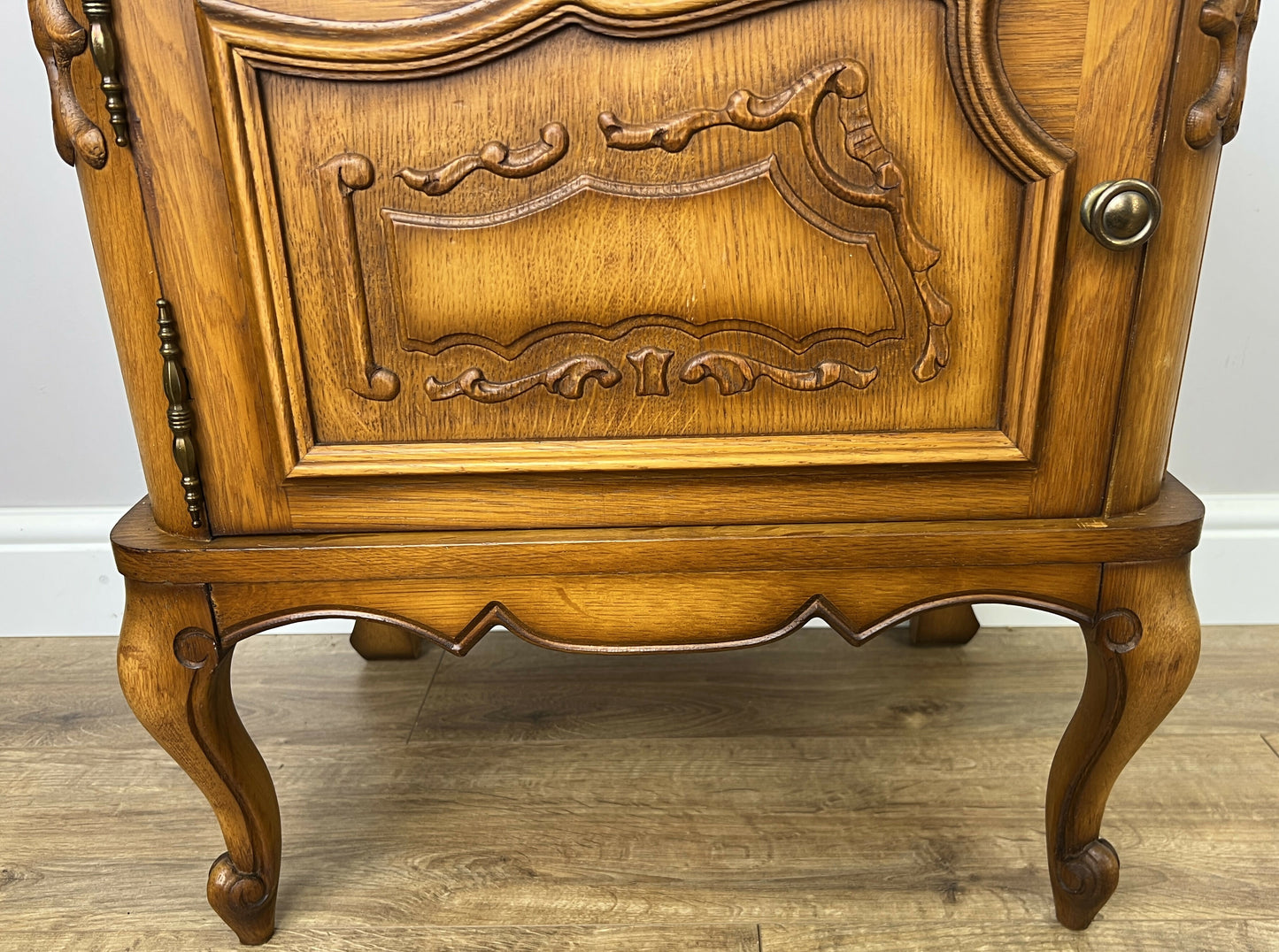 Pair of Bedside Tables Vintage French Louis XVI Nightstands Cabinets LOT 6392