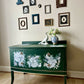 Vintage Green and Gold Chest of Drawers , Dresser