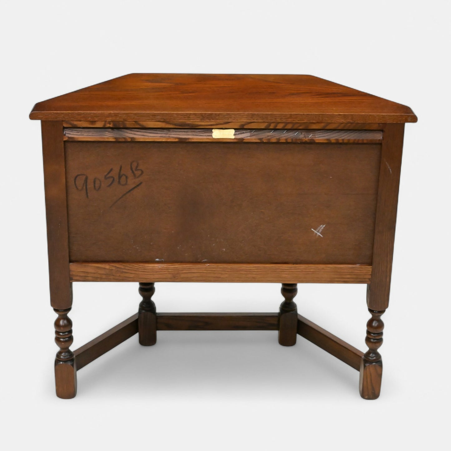 Old Charm Canted Table With Cupboard Finished In Tudor Brown FREE UK Delivery*. SBR10710/1507E