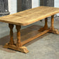 Deep French Oak Farmhouse Dining Table lovely top