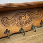 Coat Rack Vintage French Oak Wall Mounted 4 Hooks Carved Rack Hanger LOT 6293