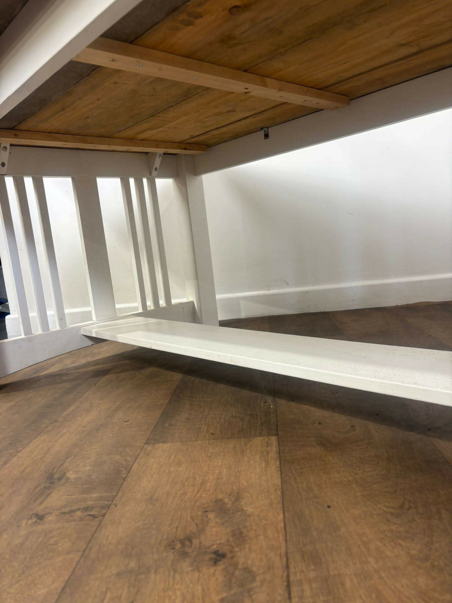 Large Modern Coffee Table With Reclaimed Top