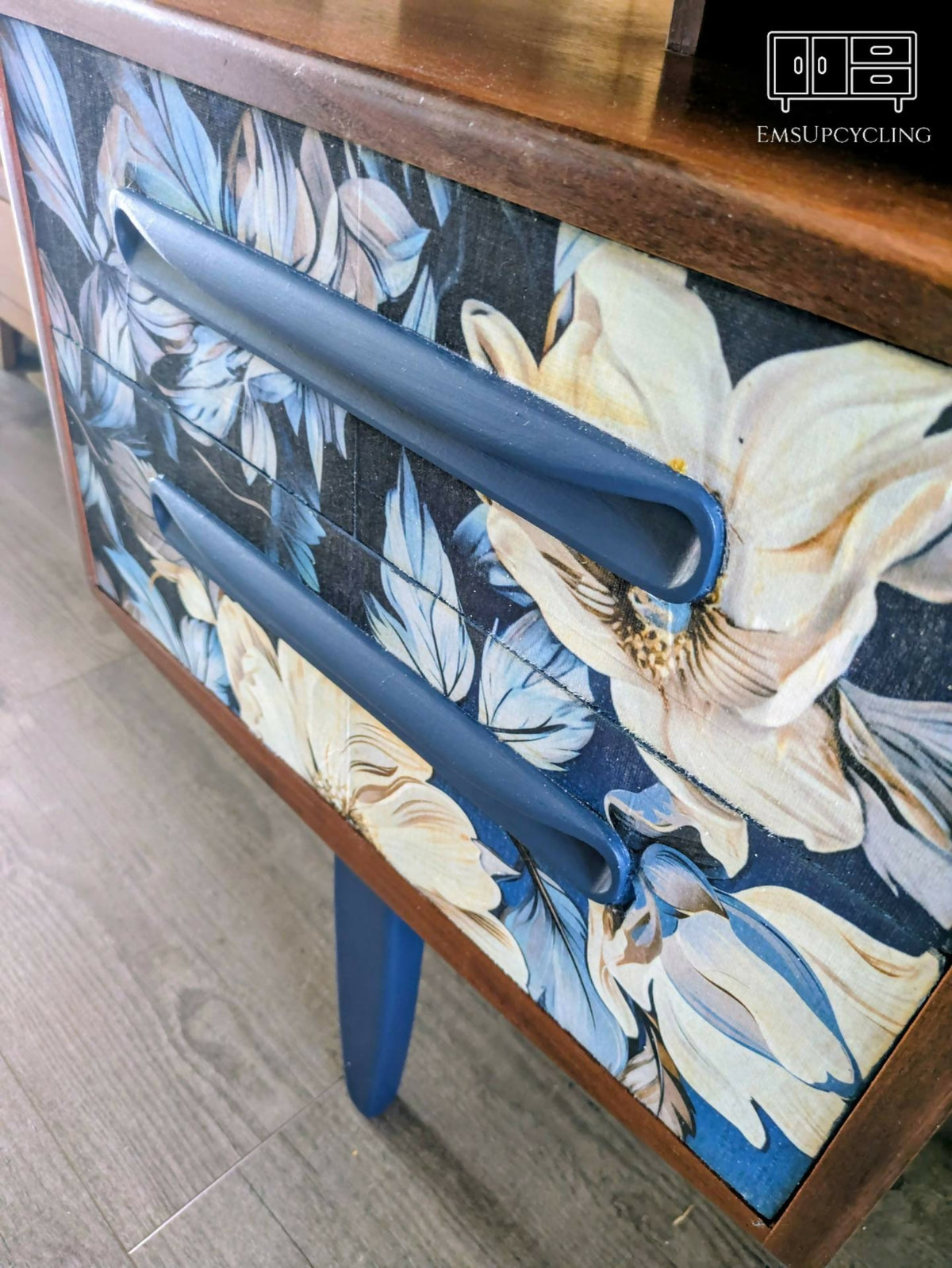 G Plan Fresco Dressing Table| Hand-Painted | Floral Drawers | Mid-Century