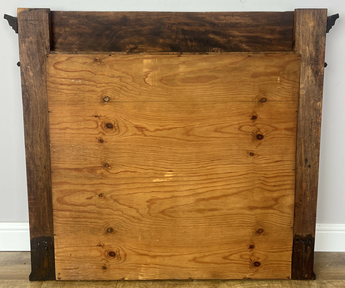 Mirror Antique French Style Walnut Large Bevelled Glass Wall Mirror LOT 6529