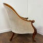 Victorian Walnut Carved Bedroom Chair