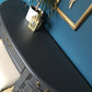 Pro spray painted Laura Ashley dressing table & stool dark grey
