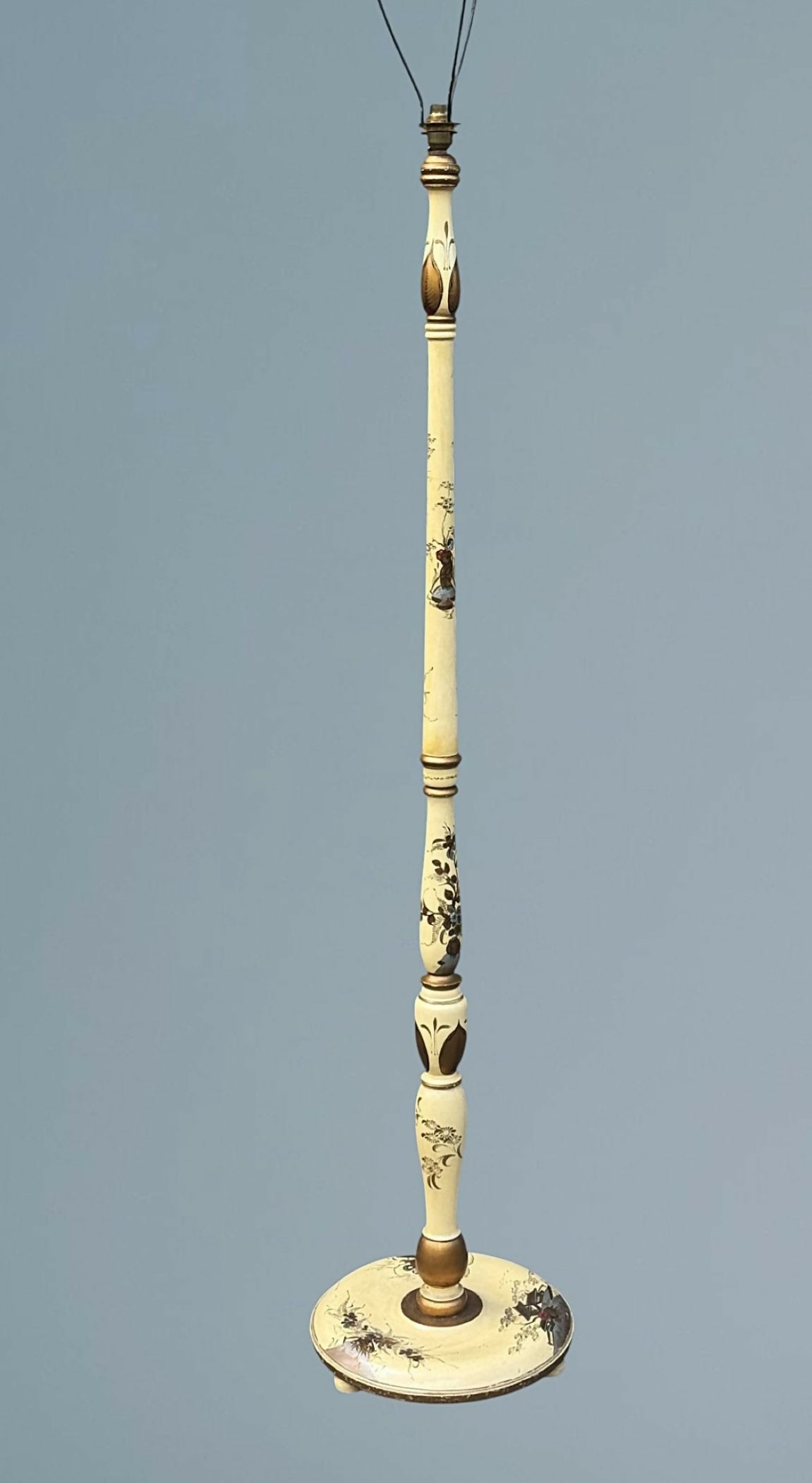 Lacquered Chinoiserie Standard Lamp Circa 1930