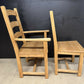 Set 6 Bleached Oak Farmhouse Dining Chairs